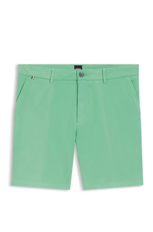 Modern-fit shorts in stretch-cotton twill