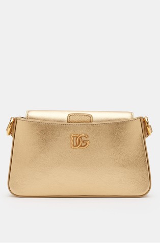 Laminated leather bag with DG logo