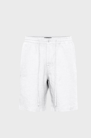 Lanene kratke hlače s podesivom vezicom