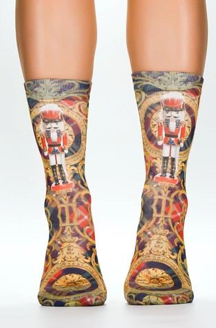 Vıntage Nutcracker ženske čarape