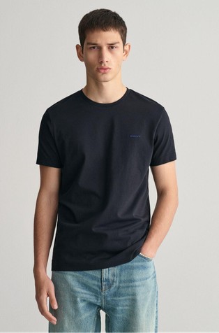 Slim fit majica s kontrastnim logotipom