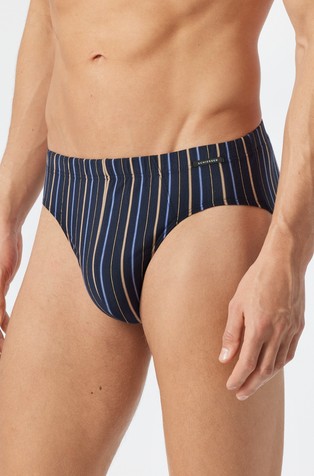 Fashion Daywear - striped brief in organic cotton