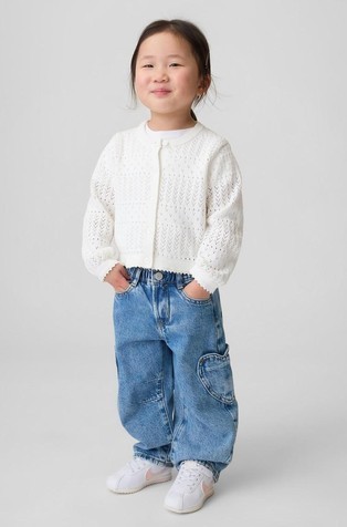 Baby & Toddler Pointelle Cardigan Sweater