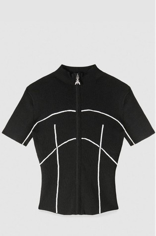 Kardigan kratkih rukava s kontrastnim detaljima