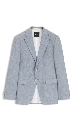 Slim-fit single-breasted blazer