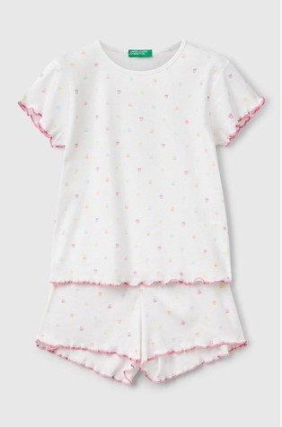 Pidžama s kratkim rukavima i uzorkom logotipa