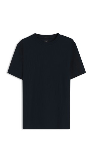 Strukturirana pamučna majica kratkih rukava