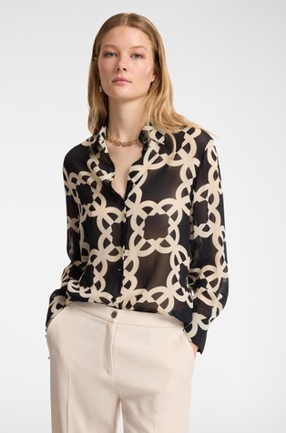 Viskozna košulja s uzorkom