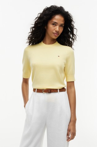 Cotton Knit Jersey Short Sleeve T-shirt