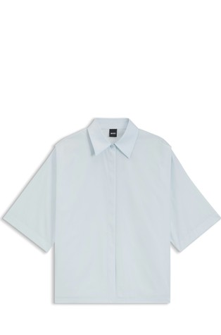 Relaxed fit košulja od pamučnog popelina