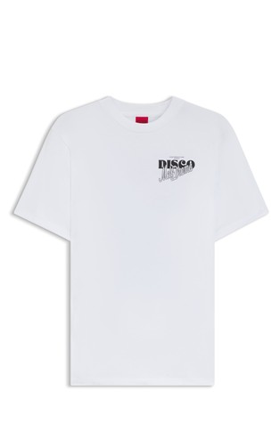 Majica od pamučnog jerseya s otiskom i ukrasnim kamenčićima