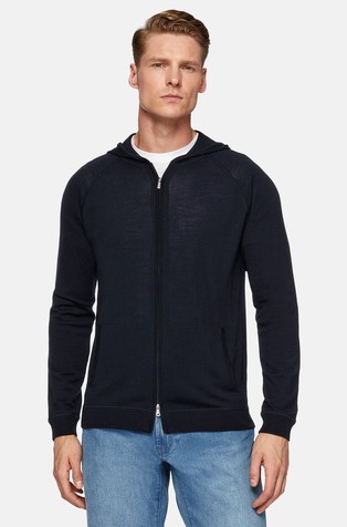 Kardigan od merino vune s kapuljačom