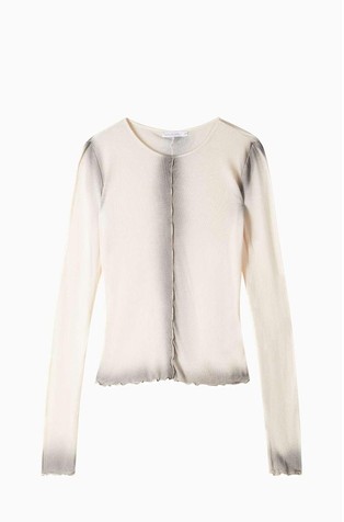 Majica dugih rukava s kontrastnim obrubima