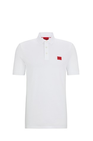 Slim fit polo majica od pamučnog pikéa s logo našivkom