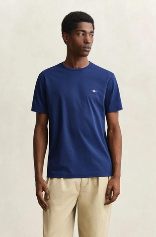 Regular fit majica s izvezenim logotipom