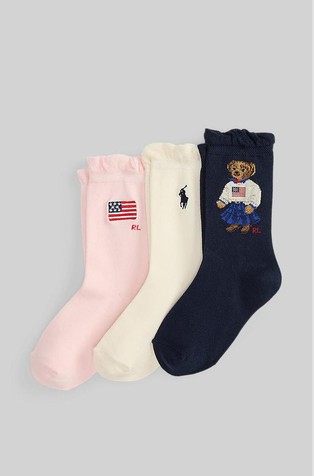 Polo Bear Crew Sock 3-pack