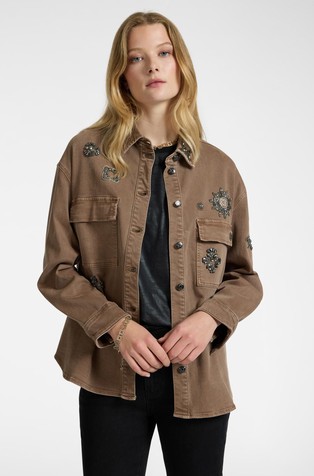 Košulja-jakna s ukrasnim kamenčićima
