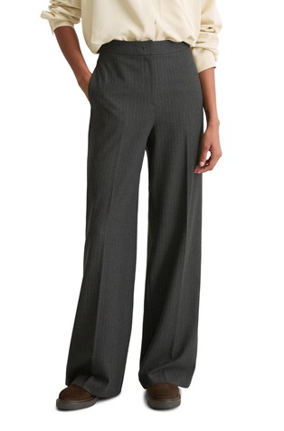 Relaxed fit hlače od flanelske tkanine