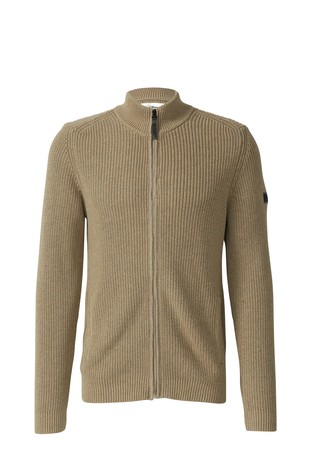 Rebrast kardigan s džepovima