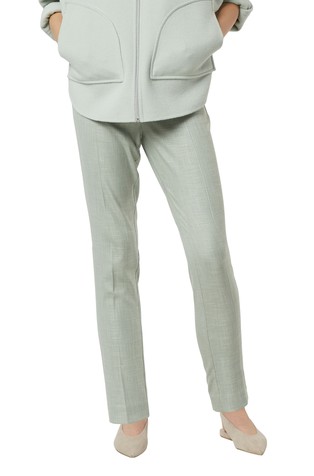 Cigarette fit hlače od strukturirane tkanine