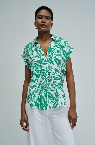 Viscose blend blouse