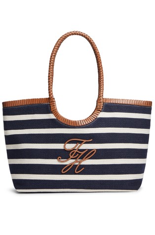 Stripe Large Logo Tote Bag