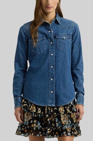 Slim fit denim košulja