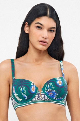 Gornji dio kupaćeg kostima sa žicom i uzorkom