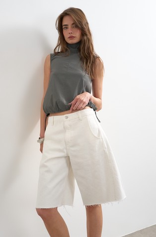 TSJOA barrel fit denim kratke hlače