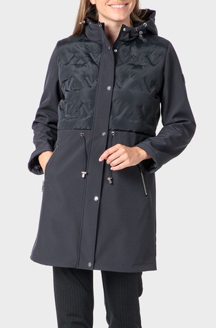 Hooded parka with lightweight padding