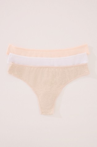 Paket od 3 para tangica od organskog pamuka