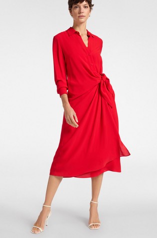 Always Myself midi viskozna košulja-haljina