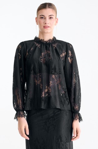 Delicate bluza od čipke