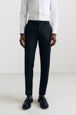 Slim fit hlače od rastezljive mješavine vune