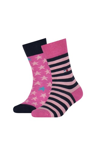 Paket od 2 para čarapa sa zvijezdama i prugama