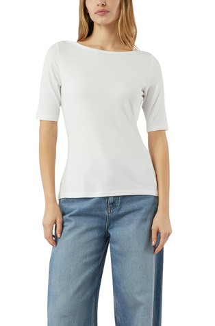 Slim fit viskozna majica kratkih rukava