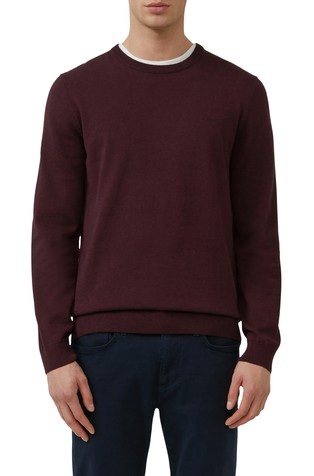 Knitted jumper with logo embroidery