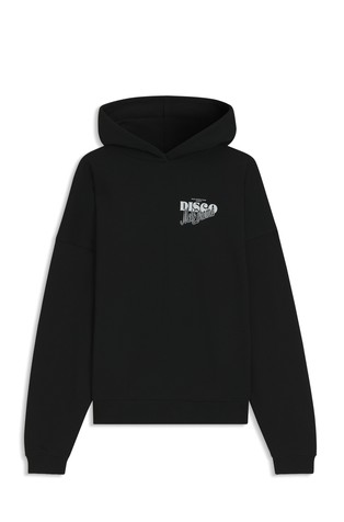 Pamučni pulover s kapuljačom i otiskom straga