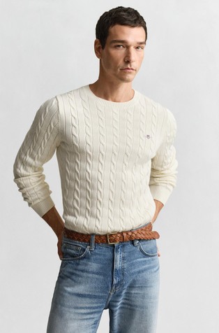 Pleten pamučni pulover