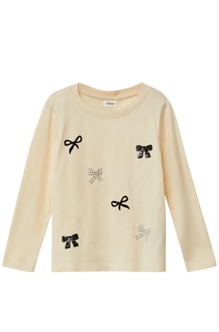 Majica dugih rukava s ukrasnim mašnama