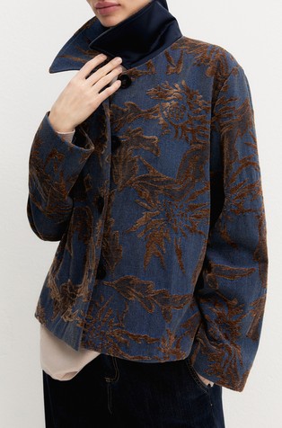 Flocked pattern Jacket