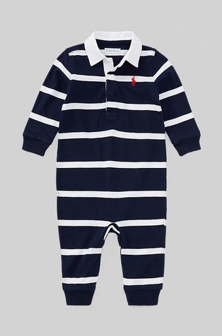 Striped Cotton Rugby Coverall