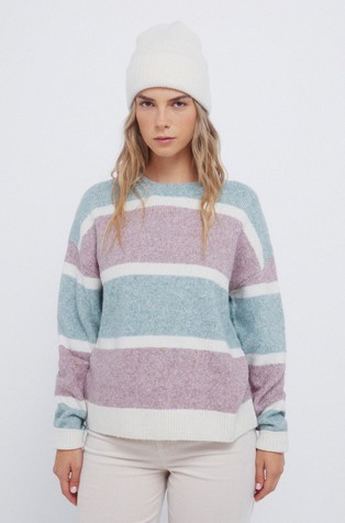 Striped-print jumper