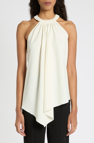 Art. 365 Asymmetric envers satin top
