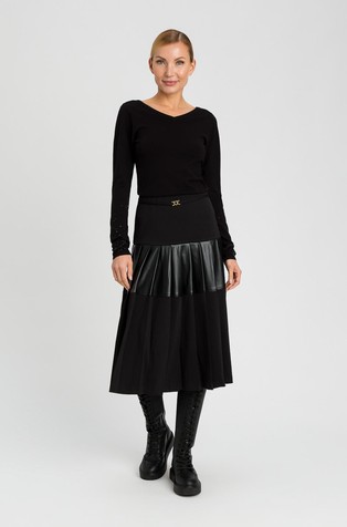 Viscose-blend knit jumper with rhinestones