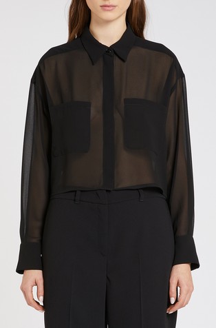 ART.365 cropped košulja od žoržeta