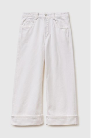 Wide-fit jeans with cuffs