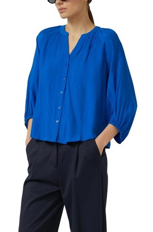 Strukturirana bluza sa širokim rukavima