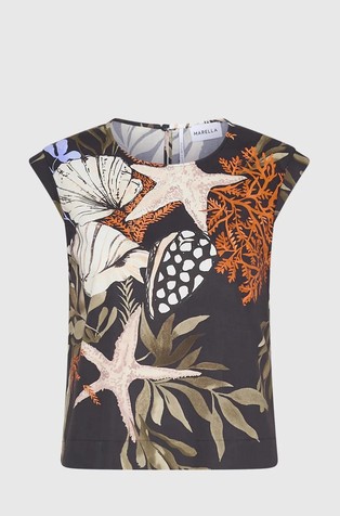 Majica od rastezljivog pamuka s morskim motivima