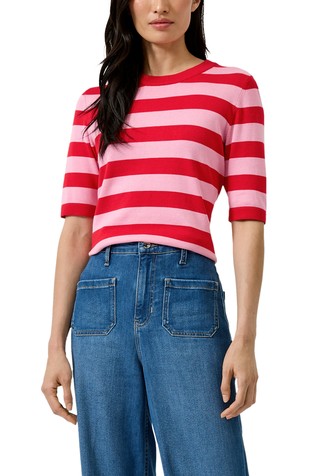 Pletena majica s prugastim uzorkom